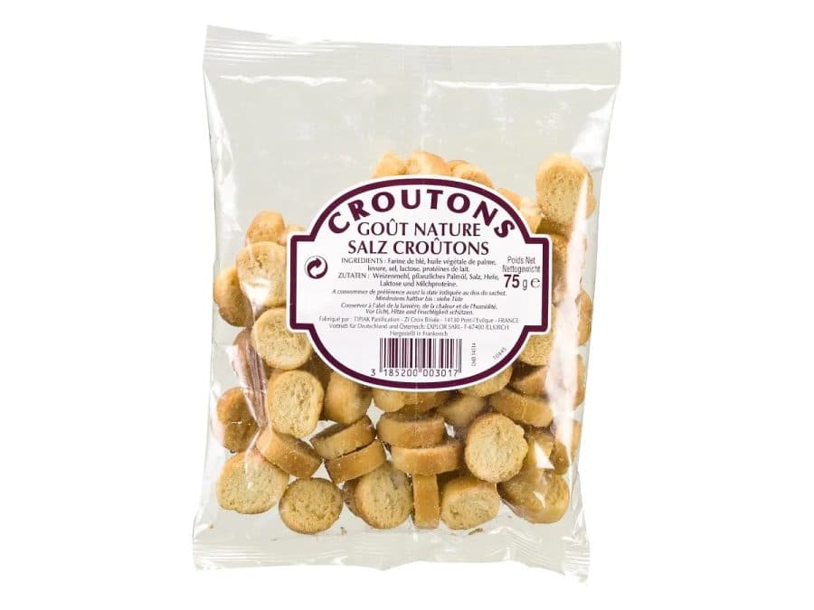 Croûtons goût nature Tipiak 75 g — Tipiak | TAZA Supermarché Halal Strasbourg